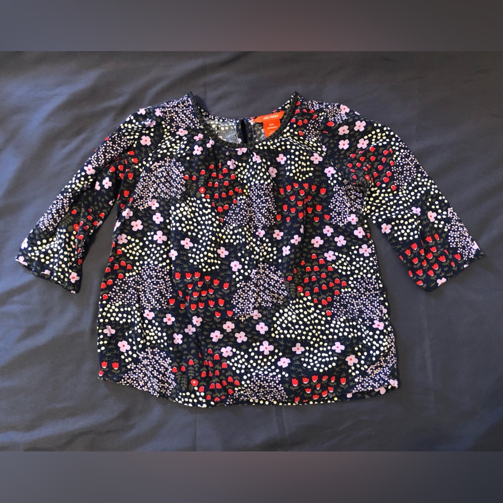 Long Sleeve Floral Blouse